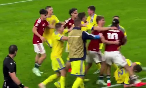 Потасовка в финале матча Венгрия — Украина: видео и последствия